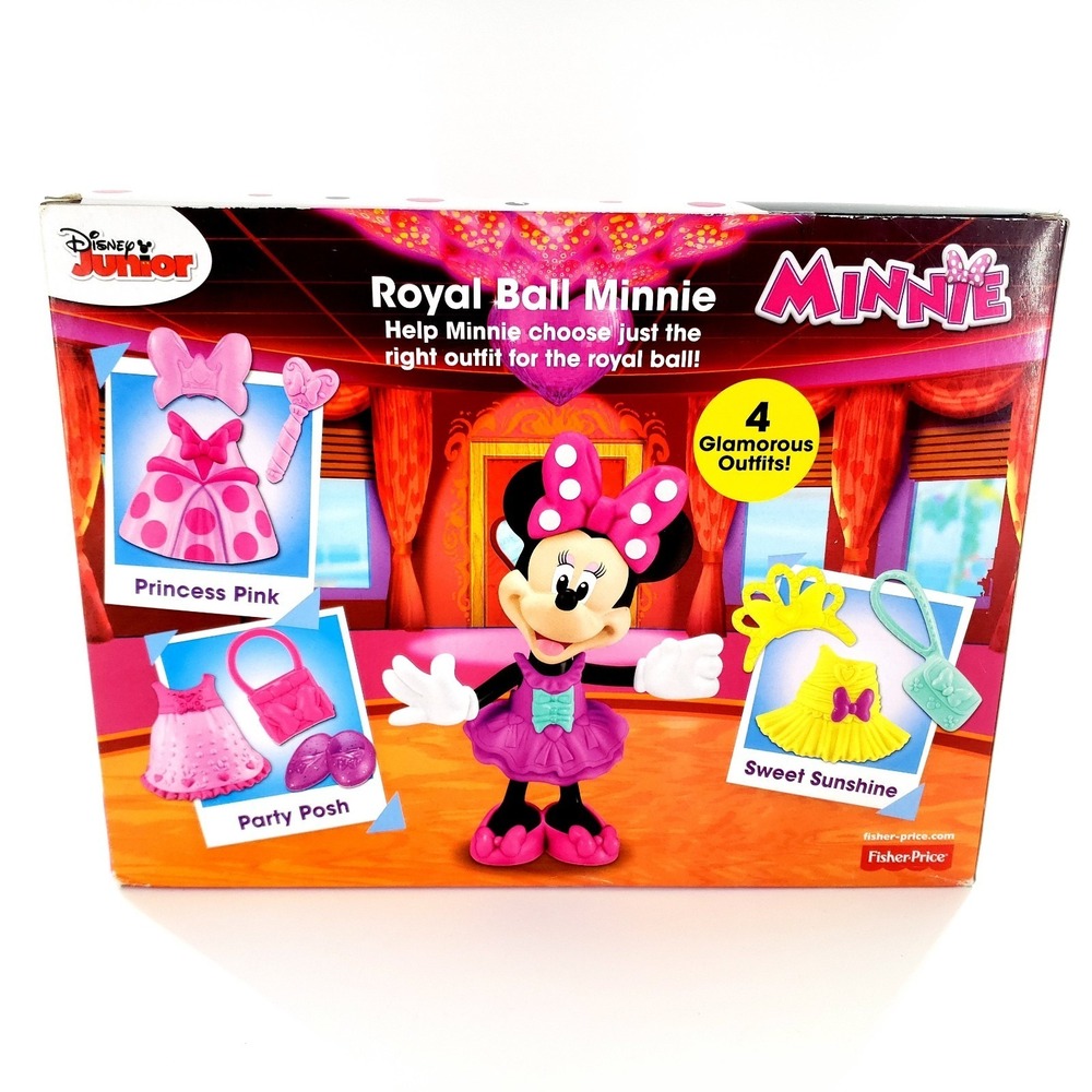 Fisher Price Disney Junior Royal Ball Minnie Figure Play Set Brand New Sealed - Picture 3 of 5